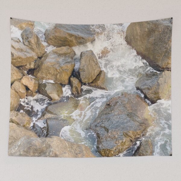 Item preview, Crashing Light Blue Ocean Waves At The Beach During Summer Holiday designed and sold by Barolina.