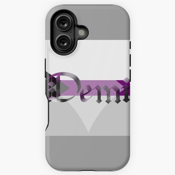 Artikel-Vorschau von Demi Pride Flag Demisexuelle gotische Kalligrafie, designt und verkauft von mostlyghostly42.