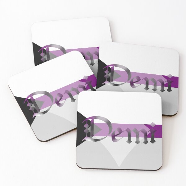 Item preview, Demi Pride Flag Demisexual Gothic Calligraphy designed and sold by mostlyghostly42.