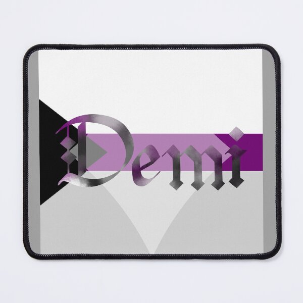 Item preview, Demi Pride Flag Demisexual Gothic Calligraphy designed and sold by mostlyghostly42.