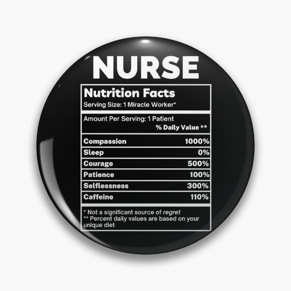 Item preview, Nurse Funny Nutrition Facts designed and sold by SpeakSarcasm.