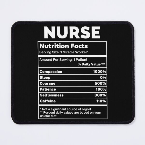Item preview, Nurse Funny Nutrition Facts designed and sold by SpeakSarcasm.