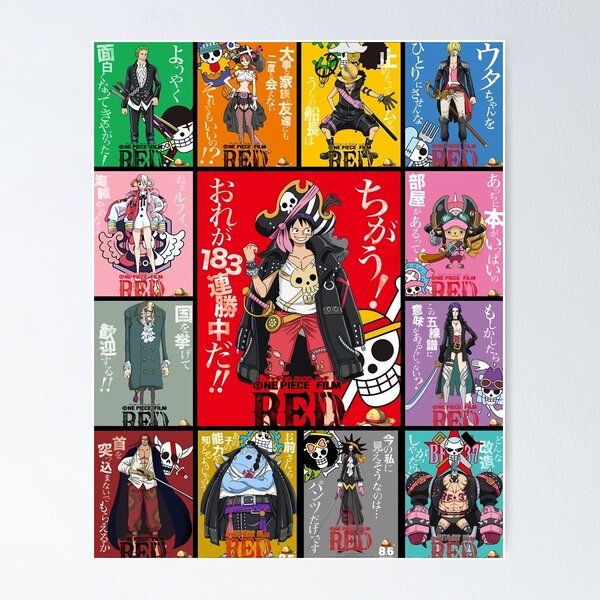 one piece characters Poster for Sale by MEDesign4