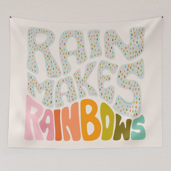 Item preview, Rain Makes Rainbows designed and sold by doodlebymeg.