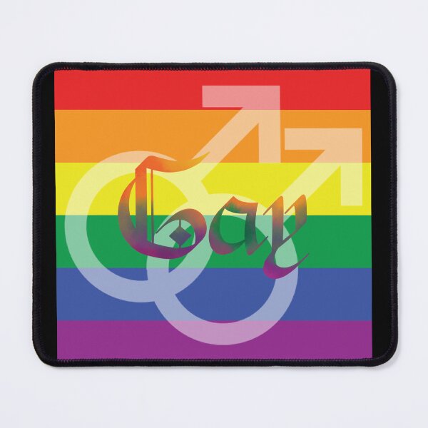 Item preview, Bandera del orgullo gay Caligrafía gótica del arco iris designed and sold by mostlyghostly42.