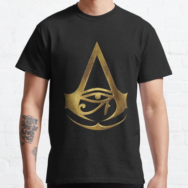 Assassin's Creed Origins Game Logo Men's Black T Shirt Eye Of Horus New From US 