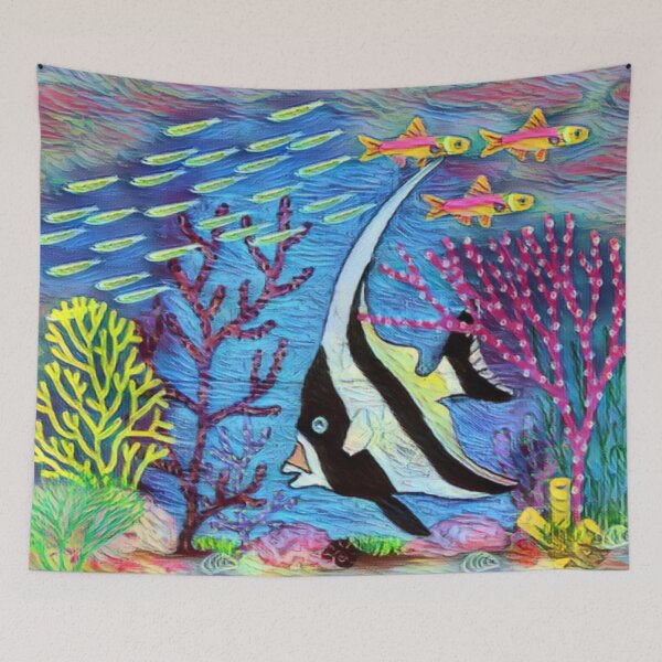 Item preview, Moorish Idol designed and sold by lindosilks.