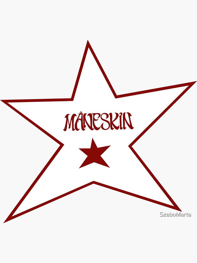 Maneskin Round Red Logo transparent PNG - StickPNG