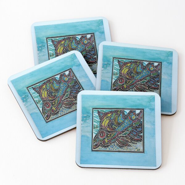 Item preview, BC Salmon Folk Art designed and sold by Aquila Light Pictures.