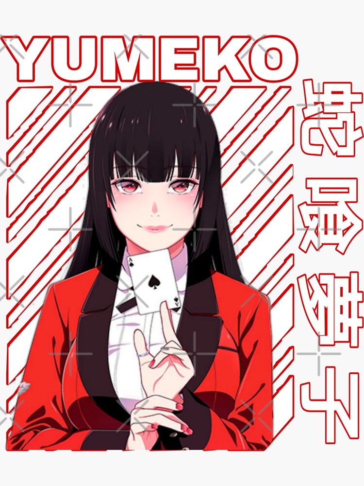 Yumeko Jabami Sticker For Sale By Animeart34 Redbubble