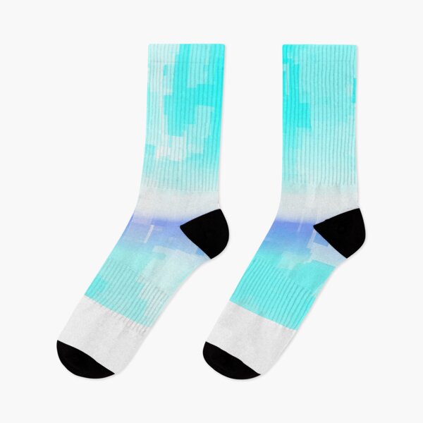 Item preview, STYLISH PAINT BLUE CYAN WHITE MARINE AQUA BLOCKISM. designed and sold by Ralek.
