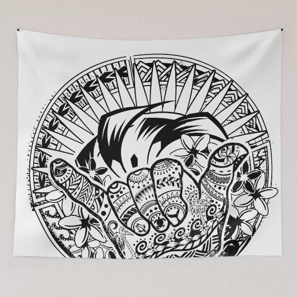 Item preview, Hawaiian Circular Tribal Shaka - Hangloose designed and sold by sunnthreads.