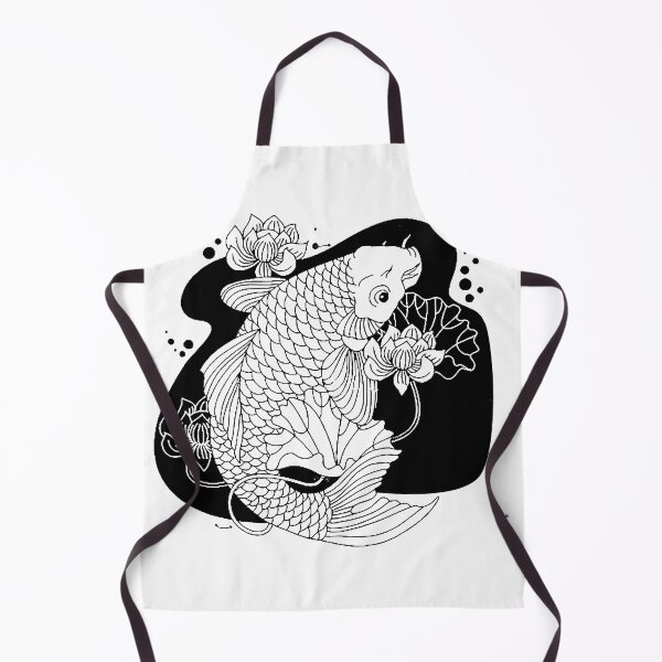 Item preview, Black White Japanese Koi  designed and sold by FunnyDesigns01.