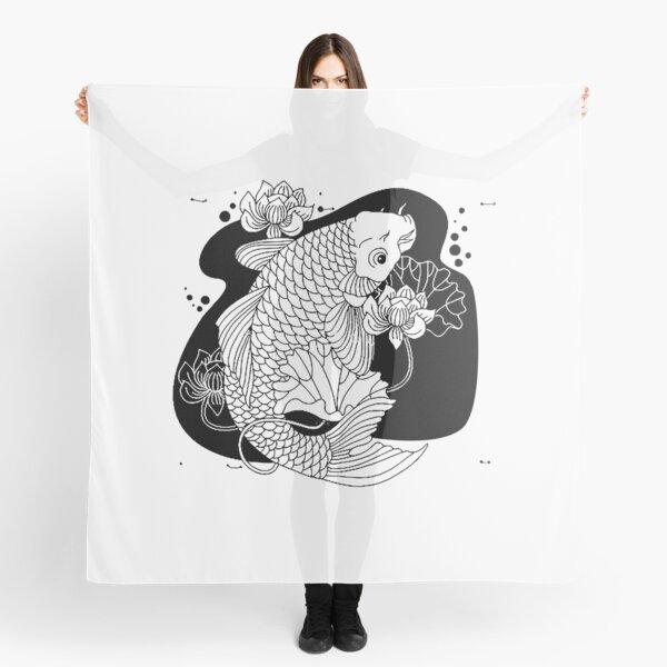 Item preview, Black White Japanese Koi  designed and sold by FunnyDesigns01.