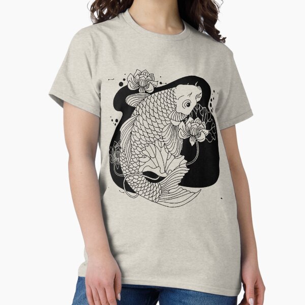 Item preview, Black White Japanese Koi  designed and sold by FunnyDesigns01.