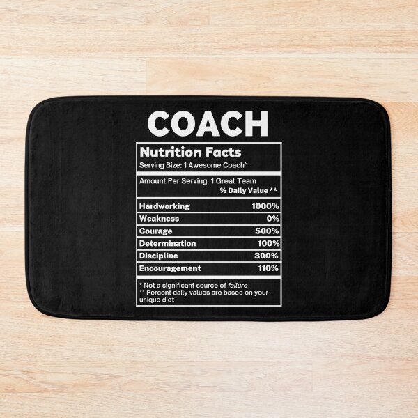 Item preview, Coach Funny Nutrition Facts designed and sold by SpeakSarcasm.