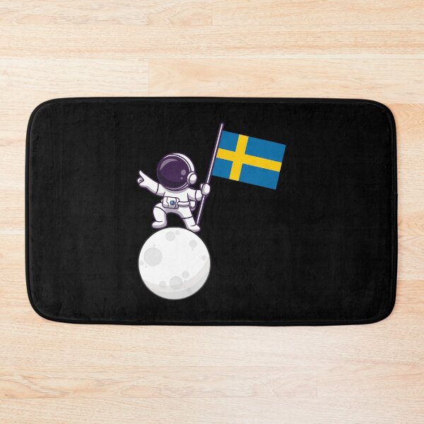 Item preview, Spaceman with Sweden flag designed and sold by pretty4u.