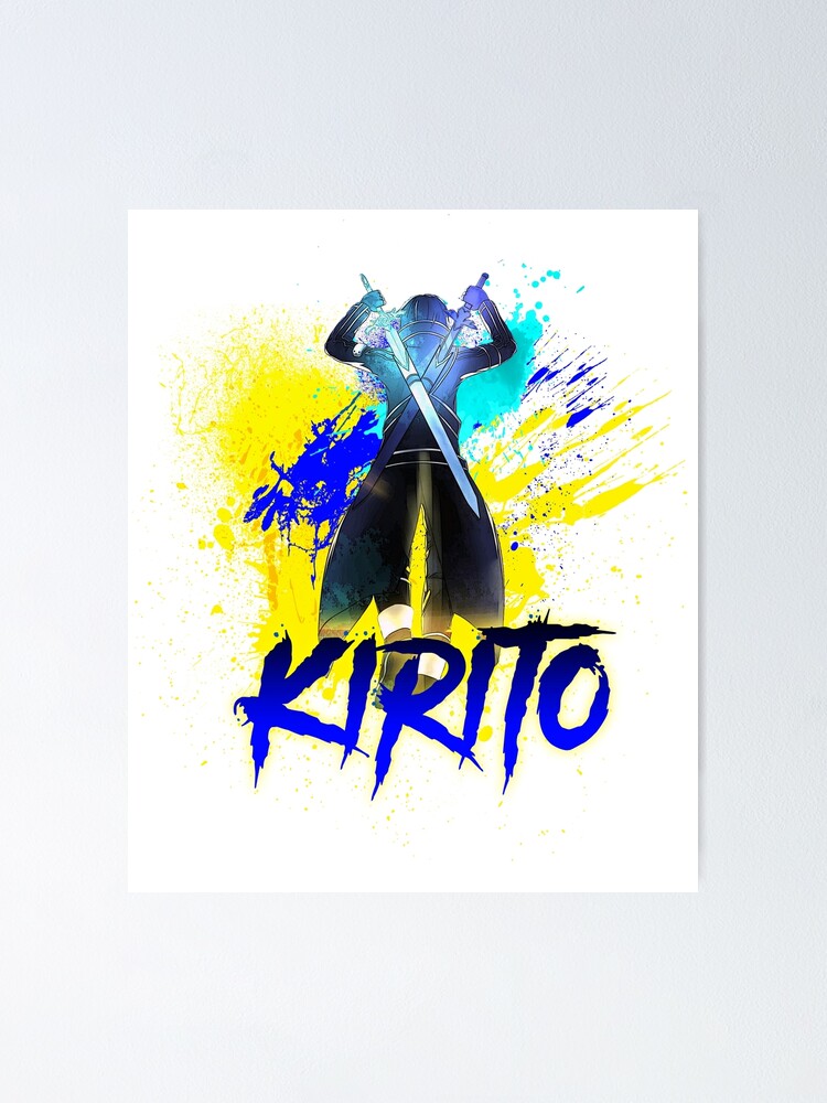 "Kirito Sword Art Online SAO Dual Blade" Poster for Sale by TrueSoulDesign Redbubble