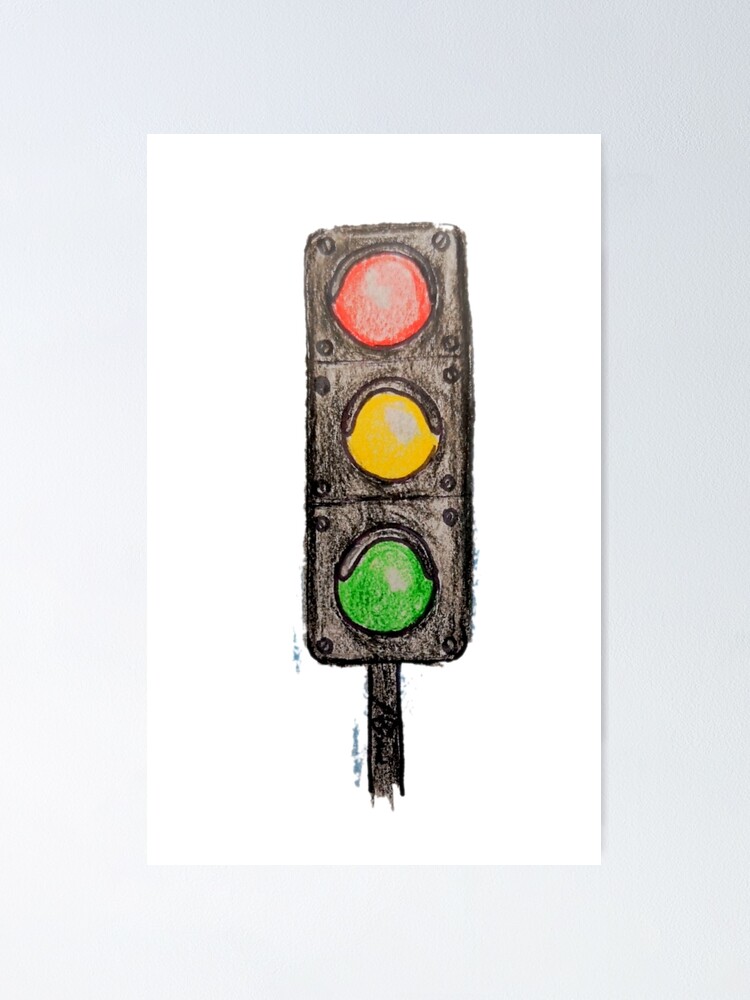 sommer Terminologi fersken Traffic Light" Poster for Sale by CanDo20 | Redbubble