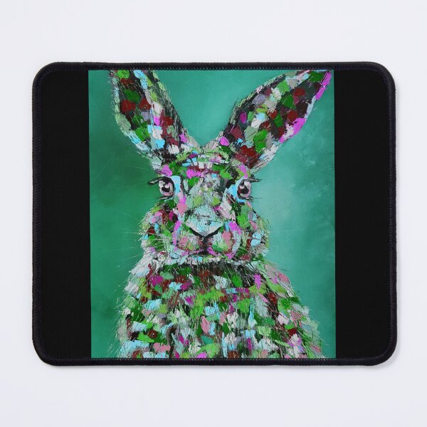 Item preview, Bunny, Pop Art, edited oil painting by Marina Daniluka designed and sold by MariDaniArt.