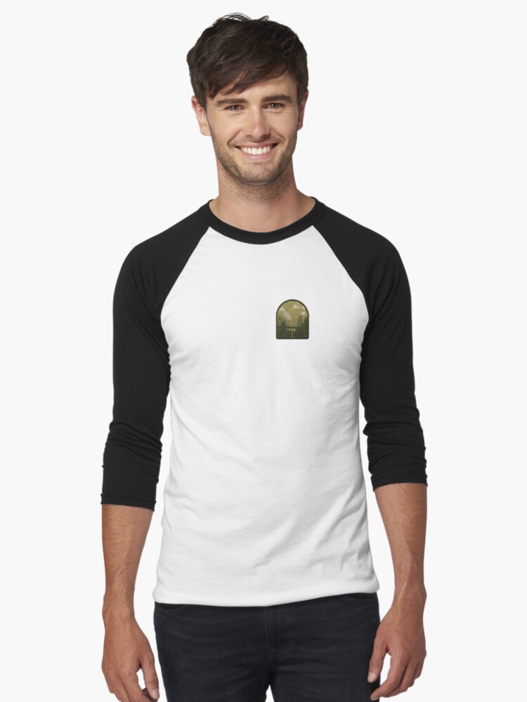 Imagen 1 de 3, Camiseta ¾ estilo béisbol con la obra parque nacional de endor, diseñada y vendida por Maurubi.