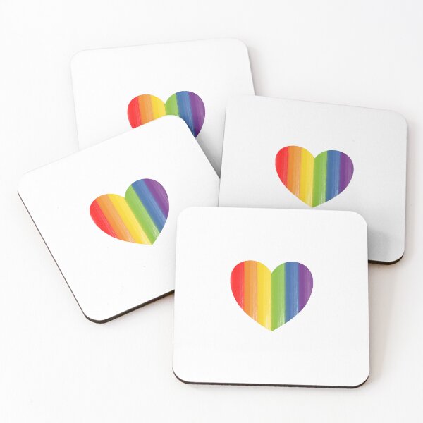 Item preview, Rainbow Heart LGBT Gay Pride designed and sold by Inspirationmotivation.