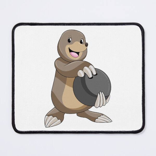 Item preview, Mole at Bowling with Bowling ball designed and sold by Snabdesign84.