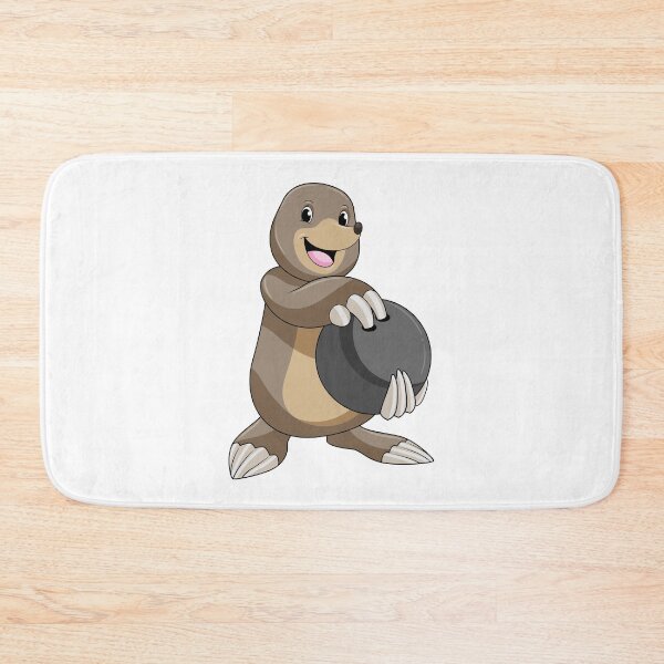 Item preview, Mole at Bowling with Bowling ball designed and sold by Snabdesign84.