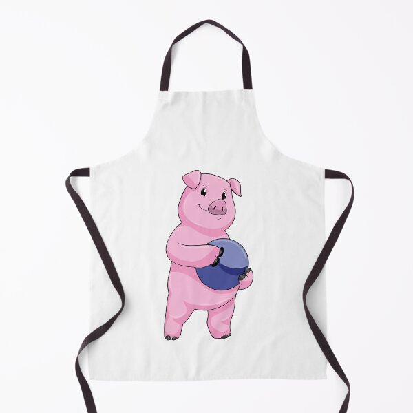 Item preview, Pig at Bowling with Bowling ball designed and sold by Snabdesign84.