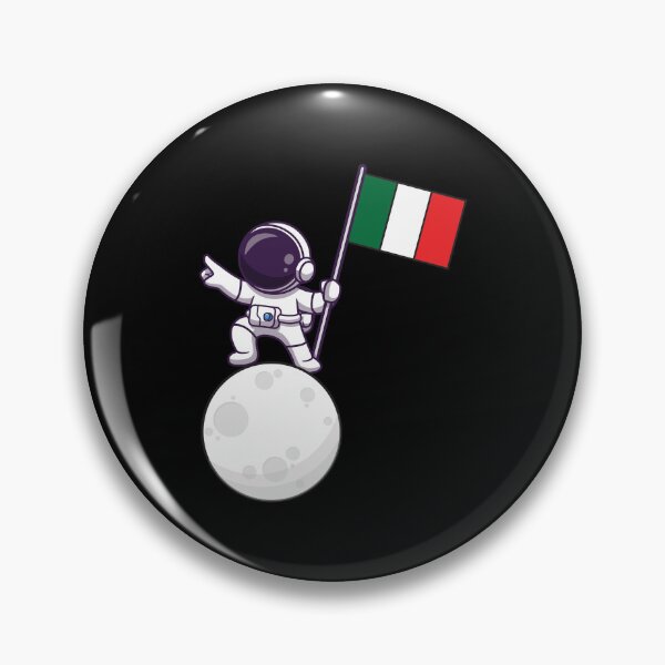 Item preview, Spaceman with Italy flag designed and sold by pretty4u.