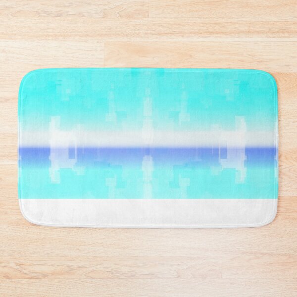 Item preview, STYLISH PAINT BLUE CYAN WHITE MARINE AQUA BLOCKISM. designed and sold by Ralek.