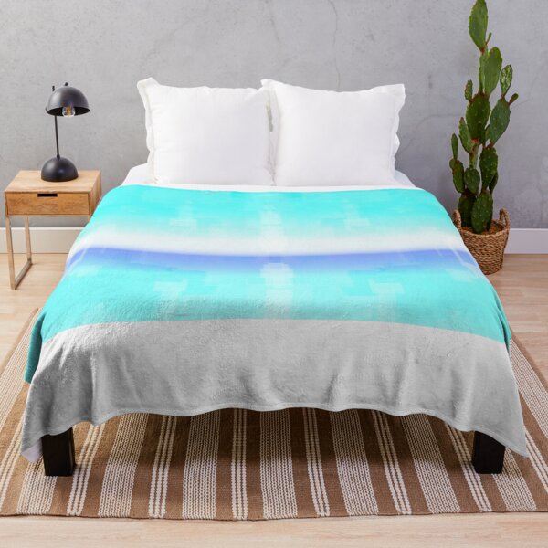 Item preview, STYLISH PAINT BLUE CYAN WHITE MARINE AQUA BLOCKISM. designed and sold by Ralek.