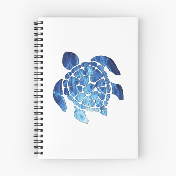 Item preview, Blue Fire Textured Tropical Sea Turtle designed and sold by DeliveryGeorge.