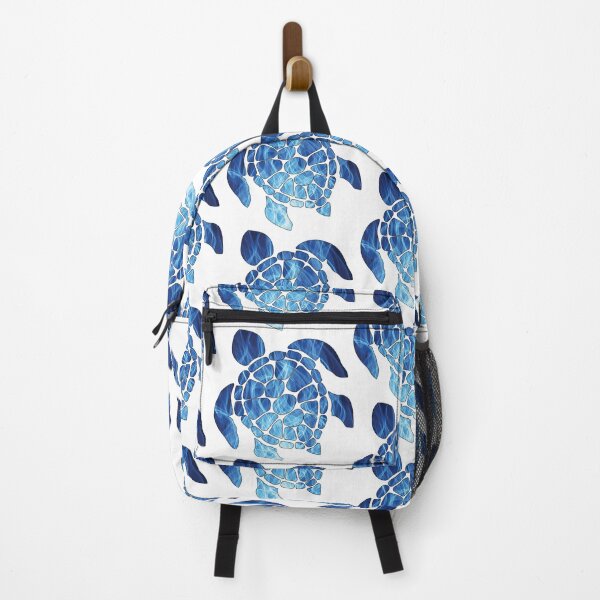 Item preview, Blue Fire Textured Tropical Sea Turtle designed and sold by DeliveryGeorge.