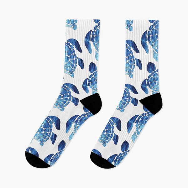 Item preview, Blue Fire Textured Tropical Sea Turtle designed and sold by DeliveryGeorge.