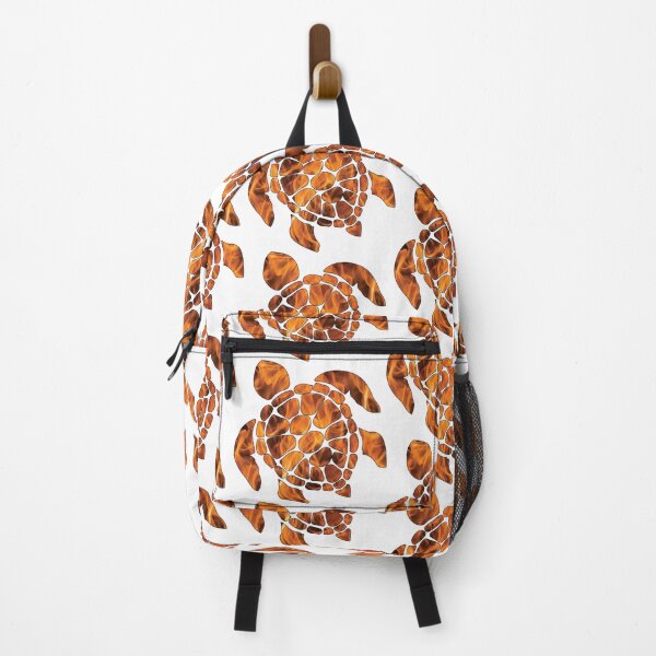 Item preview, Fire Textured Tropical Sea Turtle Illustration designed and sold by DeliveryGeorge.