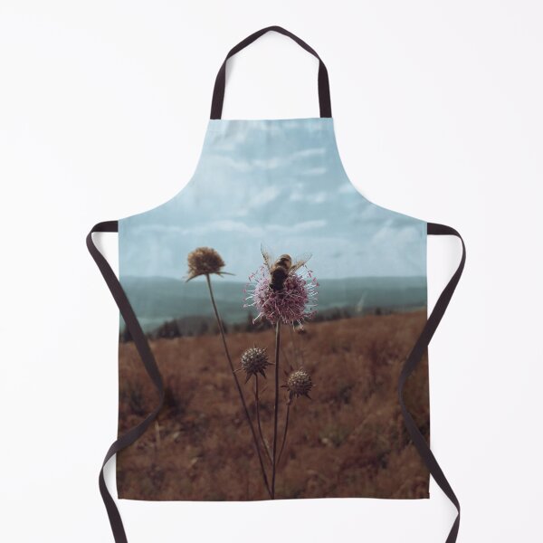 Item preview, Vintage Purple Meadow Flower with Bee in Mountain designed and sold by katiamelnik.