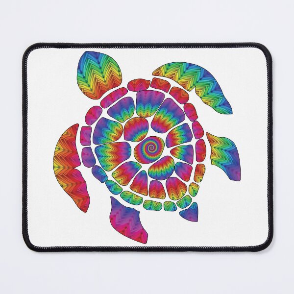 Item preview, Rainbow Wool Tropical Sea Turtle Illustration designed and sold by DeliveryGeorge.