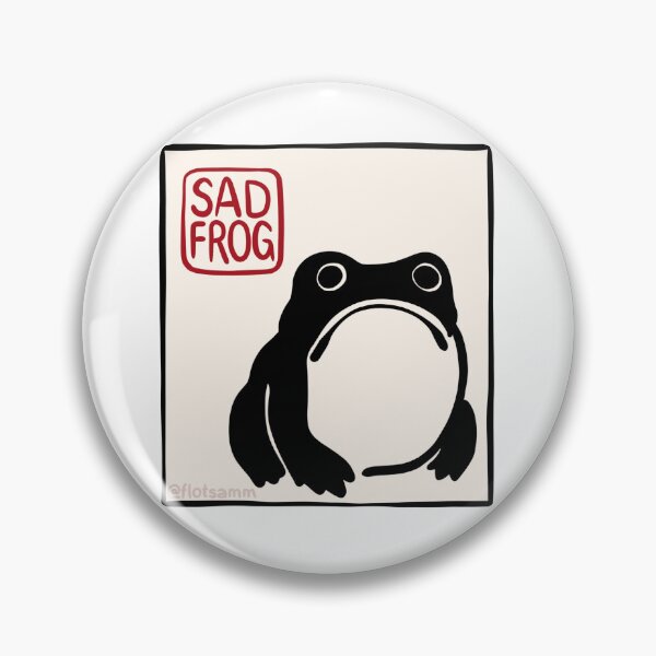 Item preview, Matsumoto Hoji Sad Frog designed and sold by flotsamm.