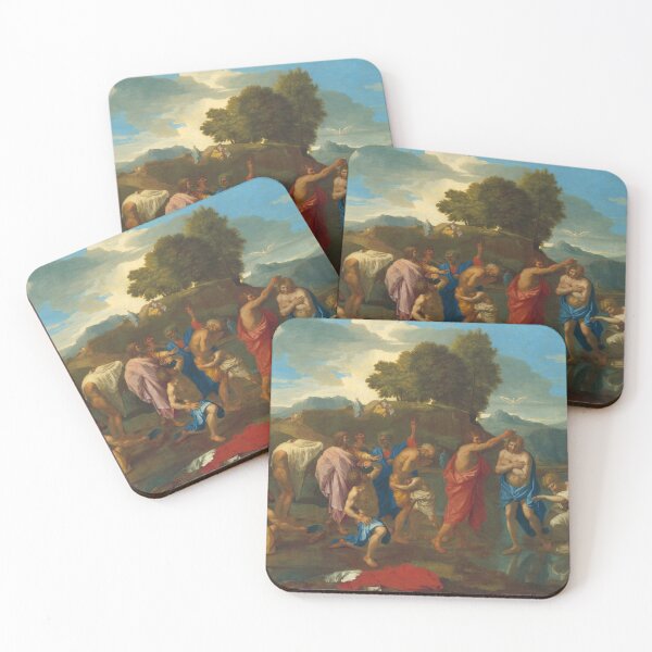 Item preview, The Baptism of Christ | Nicolas Poussin | 1642 Renaissance Gospel Biblical Art designed and sold by CJET.