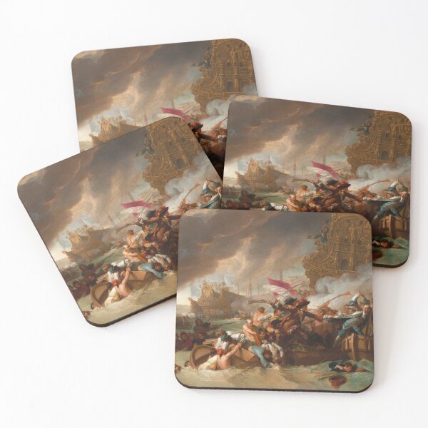 Item preview, The Battle of La Hogue | Benjamin West | 1778 Historic War Art designed and sold by CJET.