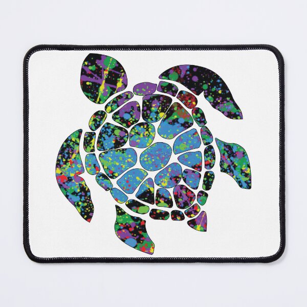 Item preview, NEON PAINT DRIP TROPICAL SEA TURTLE designed and sold by DeliveryGeorge.
