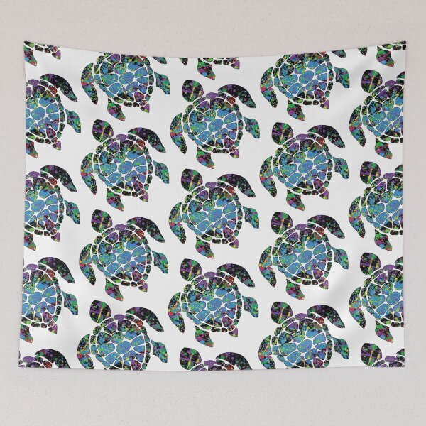 Item preview, NEON PAINT DRIP TROPICAL SEA TURTLE designed and sold by DeliveryGeorge.