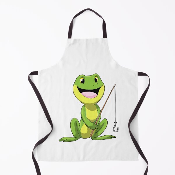 Item preview, Frog at Fishing with Fishing rod designed and sold by Snabdesign84.