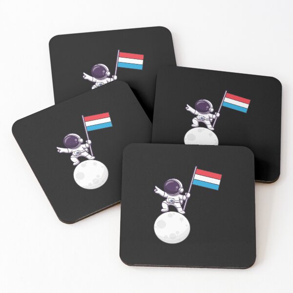 Item preview, Spaceman with Luxembourg flag designed and sold by pretty4u.