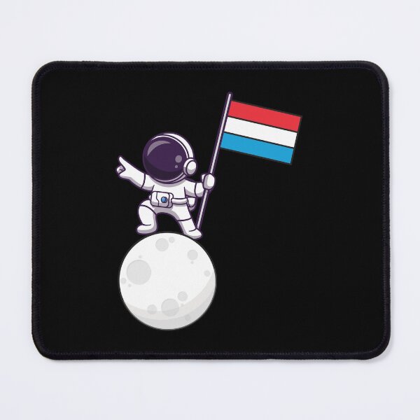 Item preview, Spaceman with Luxembourg flag designed and sold by pretty4u.
