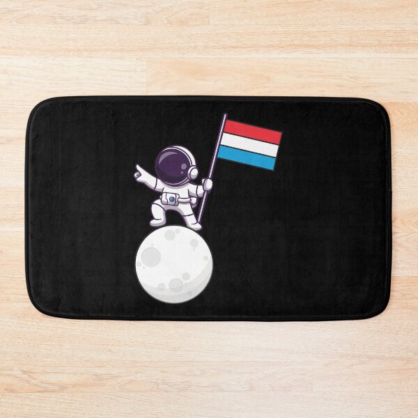 Item preview, Spaceman with Luxembourg flag designed and sold by pretty4u.