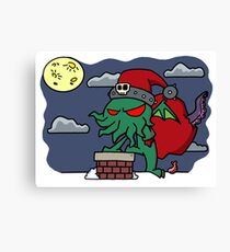 Cthulu Claus Canvas Print