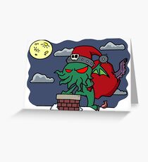 Cthulu Claus Greeting Card