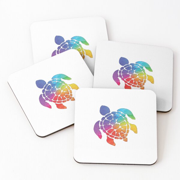 Item preview, RAINBOW COLOURED TROPICAL SEA TURTLE designed and sold by DeliveryGeorge.